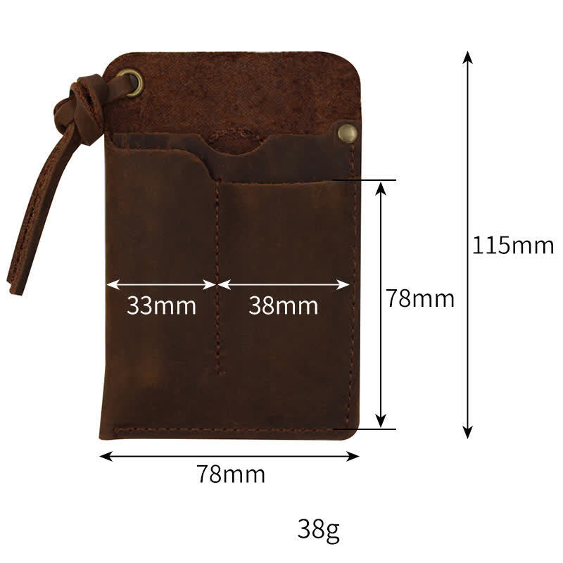 Outdoor Carry Handy Portable EDC Leather Belt Bag - image 4
