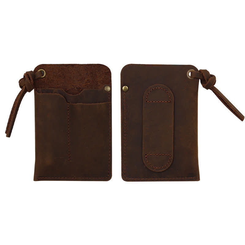 Outdoor Carry Handy Portable EDC Leather Belt Bag - image 7