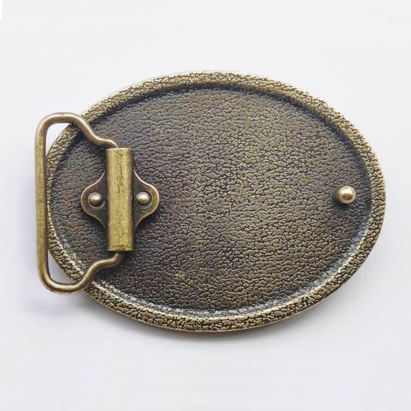 Men's DIY Wild Animal Bear Bull Buckle Leather Belt - image 1