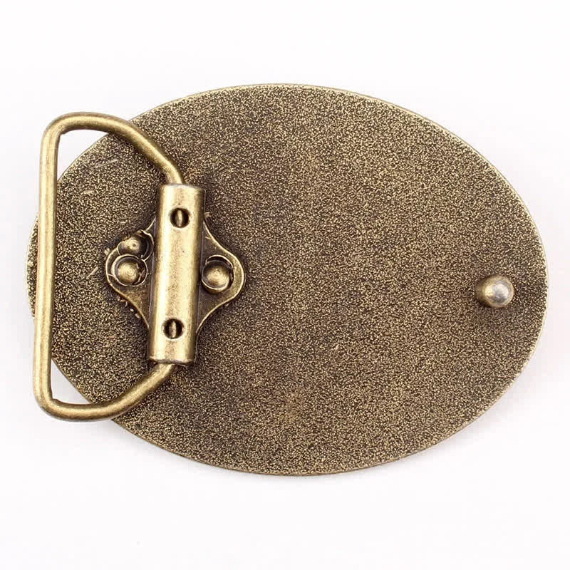 Men's DIY Hunter Wild Boar Buckle Leather Belt - image 1