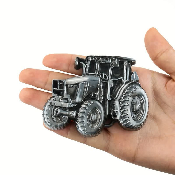 Men's DIY Country Tractor Buckle Leather Belt - image 3
