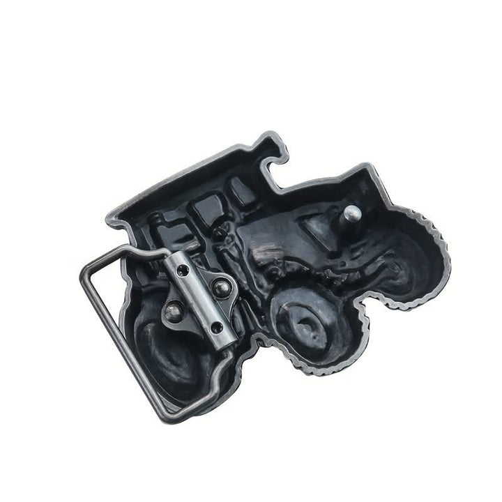 Men's DIY Country Tractor Buckle Leather Belt - image 1