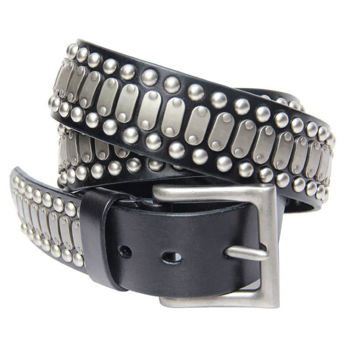 Casual Cool Metal Rock Rivet Studded Leather Belt - image 2