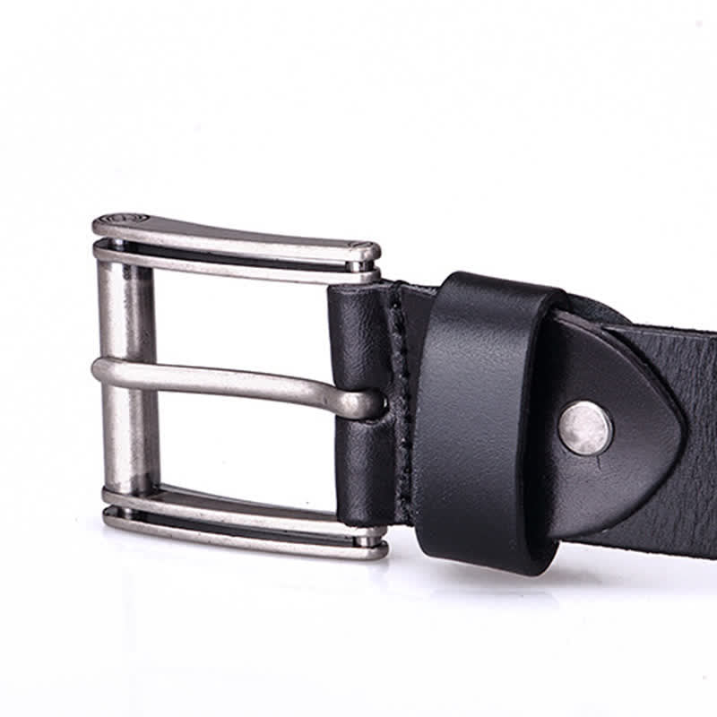 Heavy Metal Rivet Skull Cross Pattern Leather Belt - image 11