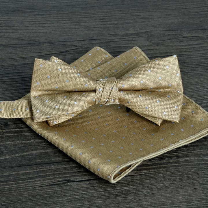 2Pcs Men's Flower Dots Formal Wedding Bow Tie Set - Style #17 - image 19