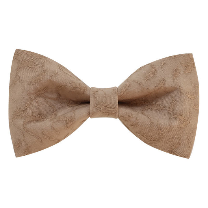 Men's Khaki Vine Grain Bow Tie - image 3