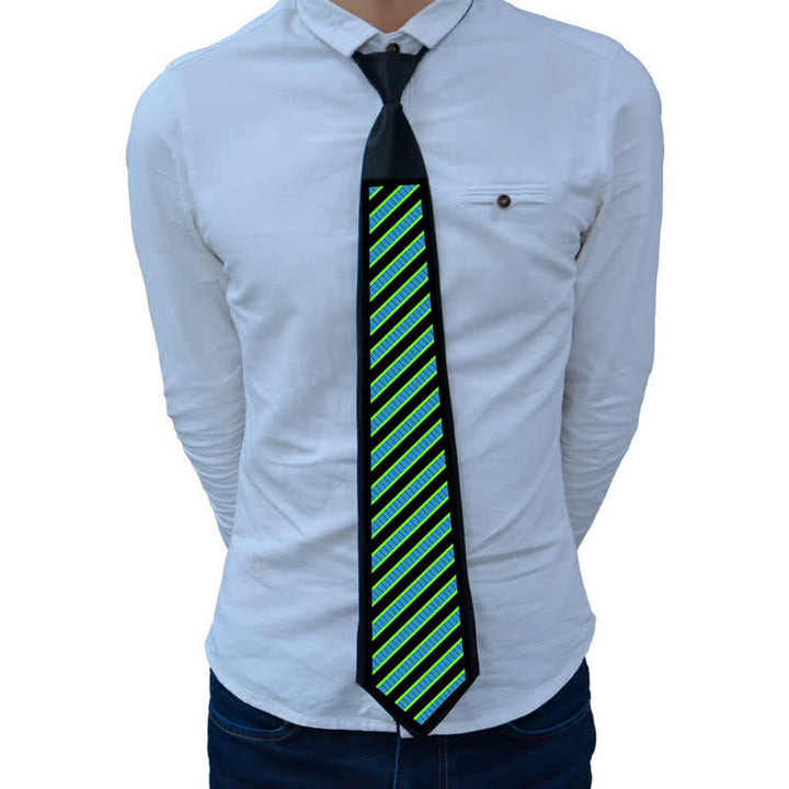 Party Voice Control Light Up Glow In Dark LED Necktie - Style #1 - image 1