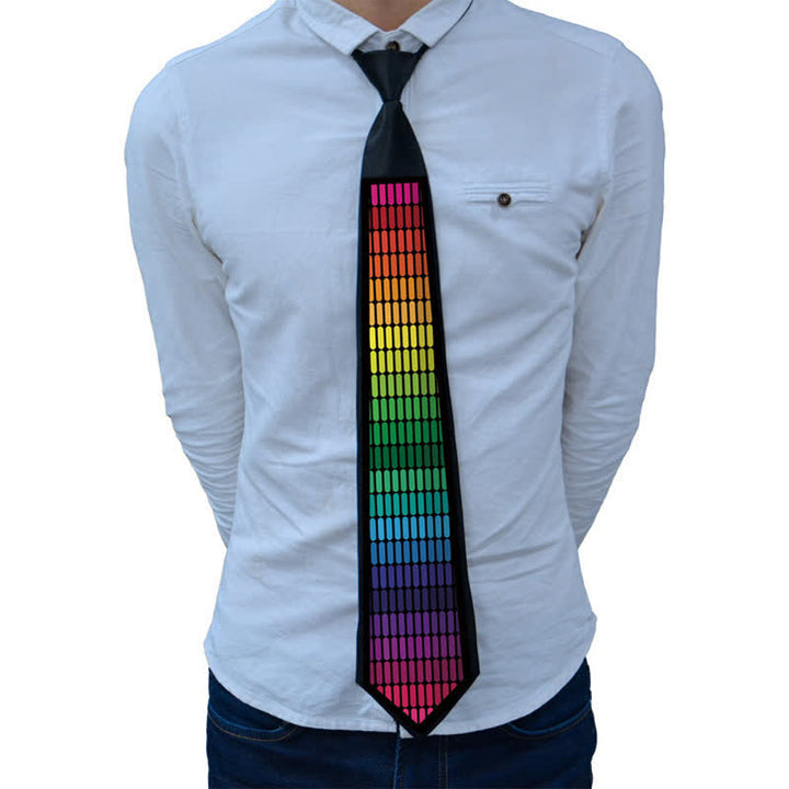 Party Voice Control Light Up Glow In Dark LED Necktie - Style #4 - image 7