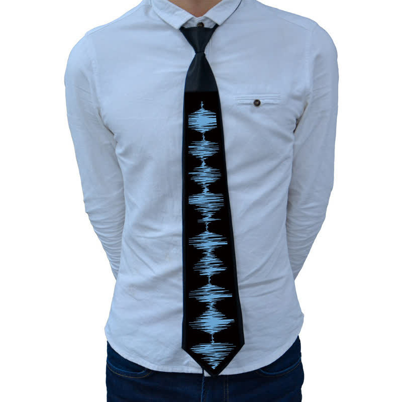 Party Voice Control Light Up Glow In Dark LED Necktie - Style #6 - image 9