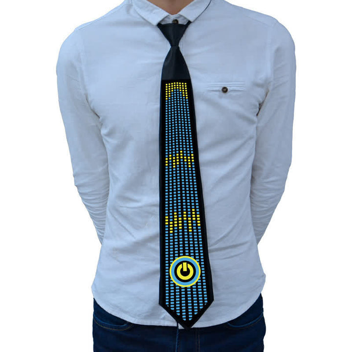 Party Voice Control Light Up Glow In Dark LED Necktie - Style #3 - image 6