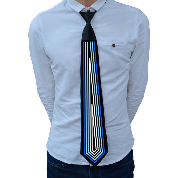 Party Voice Control Light Up Glow In Dark LED Necktie - Style #2 - image 5