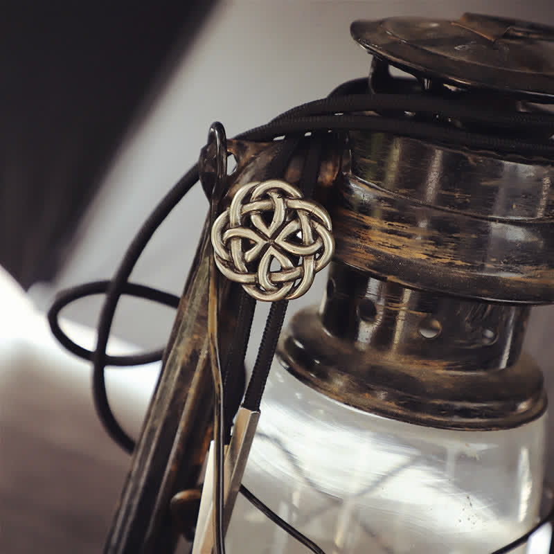 Vintage Celtic Knot Hollow Exotic Bolo Tie - Rope - Small - image 1