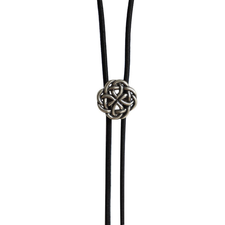 Vintage Celtic Knot Hollow Exotic Bolo Tie - image 7