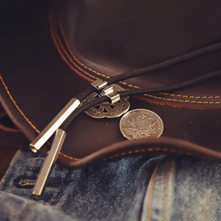 Vintage Celtic Knot Hollow Exotic Bolo Tie - image 5