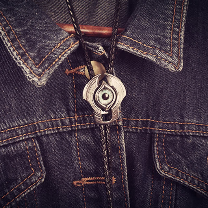 Personality Western Evil Eye Bolo Tie - image 1