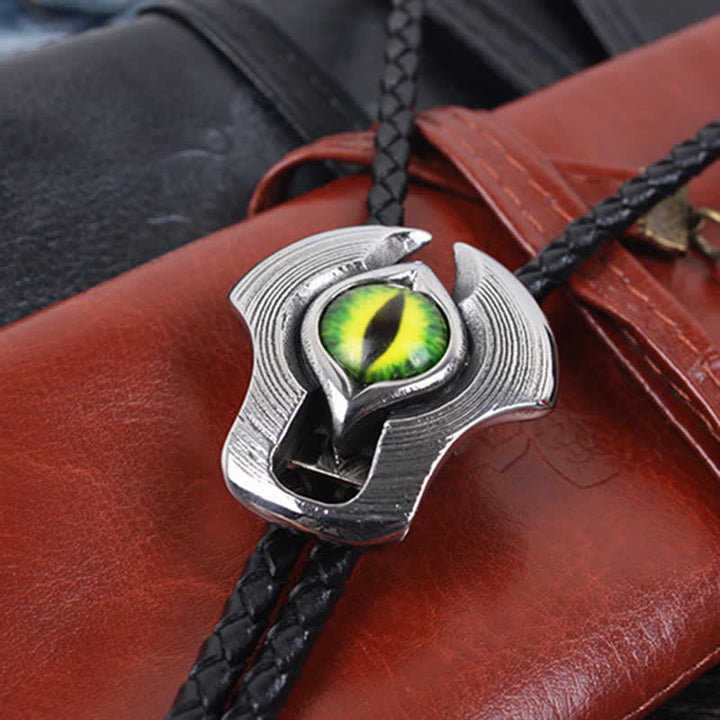 Personality Western Evil Eye Bolo Tie - Green - image 11
