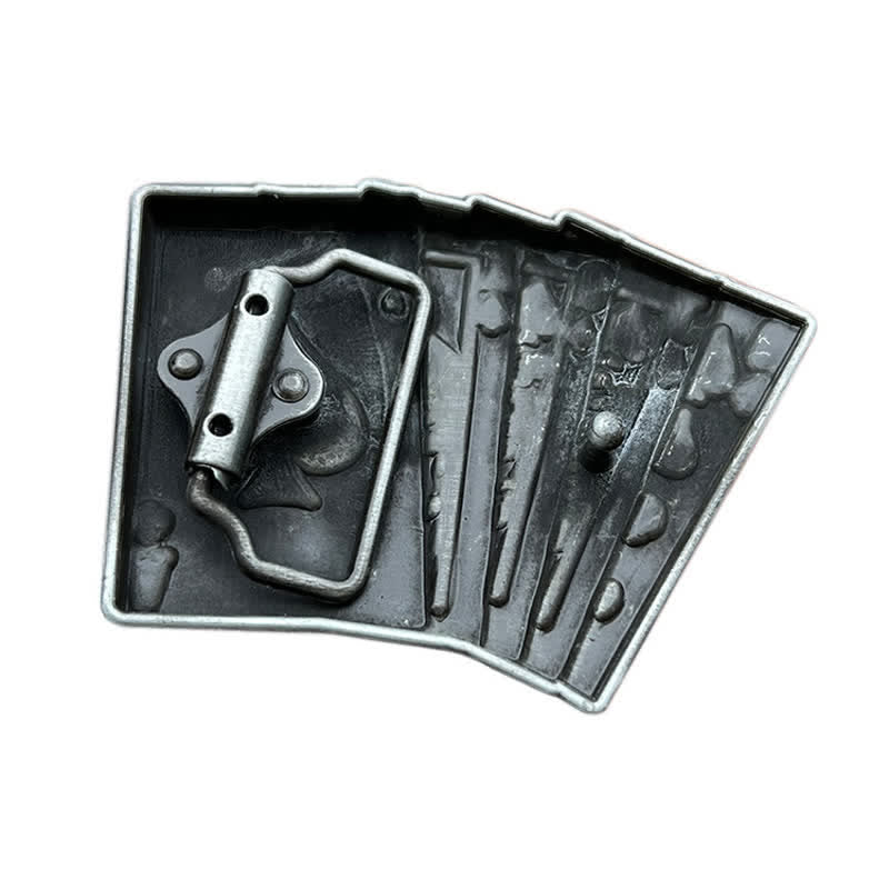 Men's DIY Casino Game Poker Buckle Leather Belt - image 1