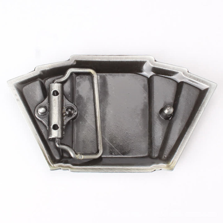 Men's DIY Poker Royal Flush Buckle Leather Belt - image 1
