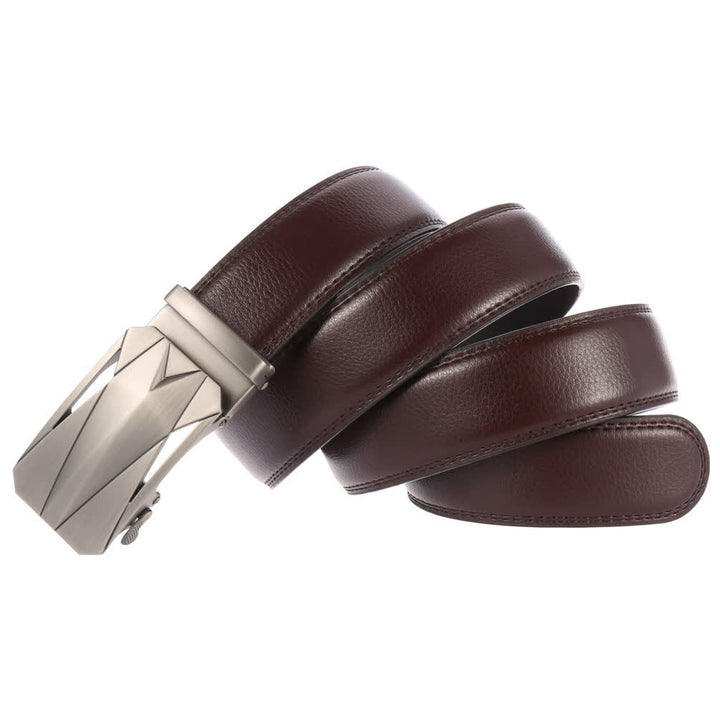 Men's Formal Daily Outdoor Automatic Buckle Leather Belt - image 1