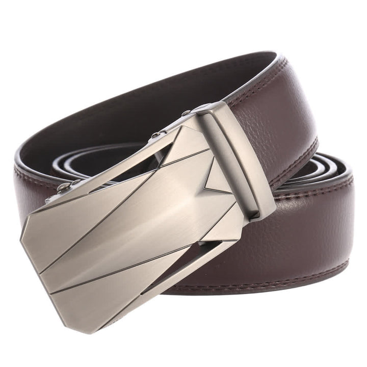 Men's Formal Daily Outdoor Automatic Buckle Leather Belt - image 2