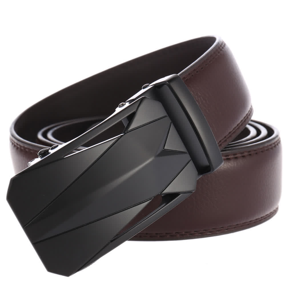 Men's Formal Daily Outdoor Automatic Buckle Leather Belt - image 10