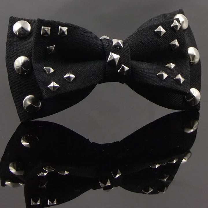 Men's Punk Style Rivet Chain Tassels Bow Tie - Style #5 - image 9