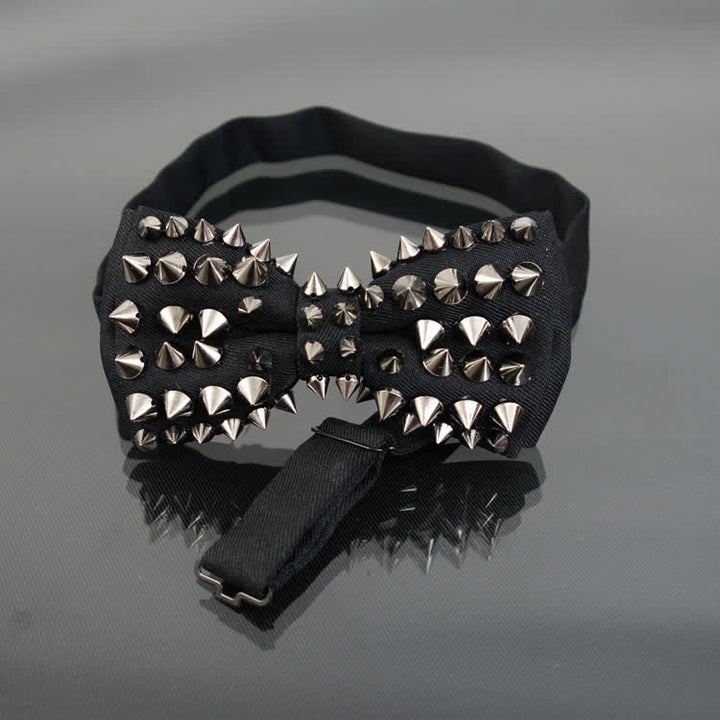 Men's Punk Style Rivet Chain Tassels Bow Tie - Style #4 - image 8