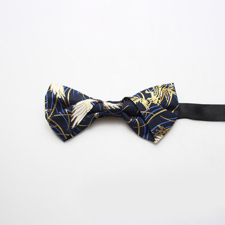 Men's Royal Pattern Wedding Cotton Bow Tie - Style #4 - image 7