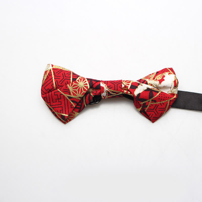 Men's Royal Pattern Wedding Cotton Bow Tie - Style #3 - image 6