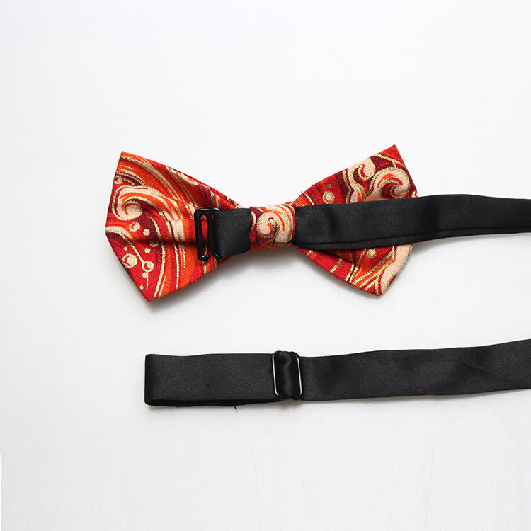 Men's Royal Pattern Wedding Cotton Bow Tie - image 2