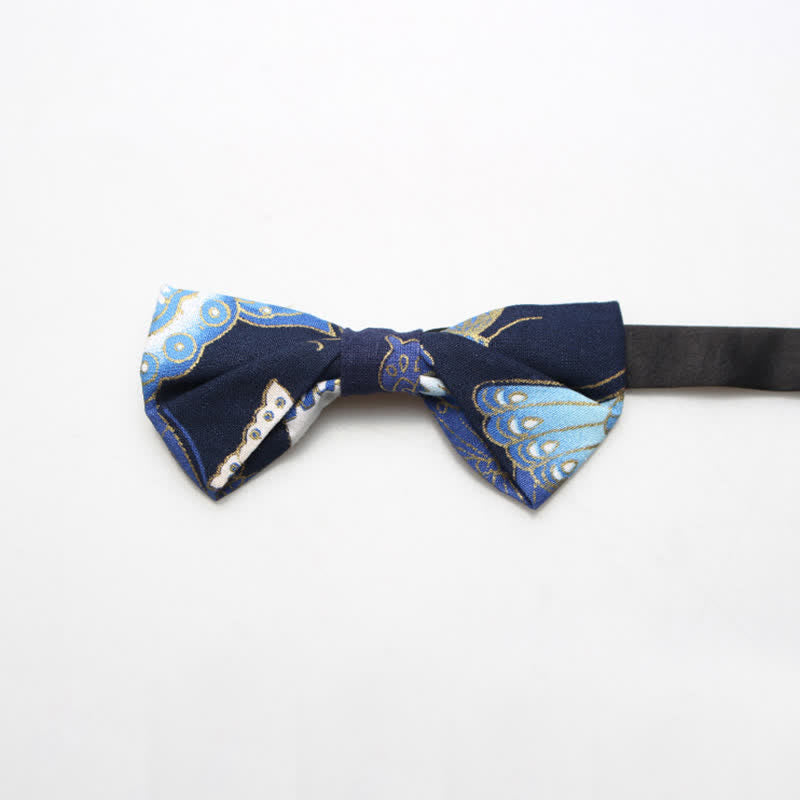 Men's Royal Pattern Wedding Cotton Bow Tie - Style #8 - image 11