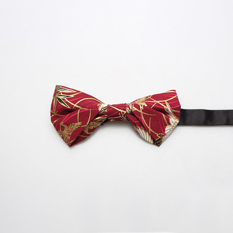 Men's Royal Pattern Wedding Cotton Bow Tie - Style #5 - image 8
