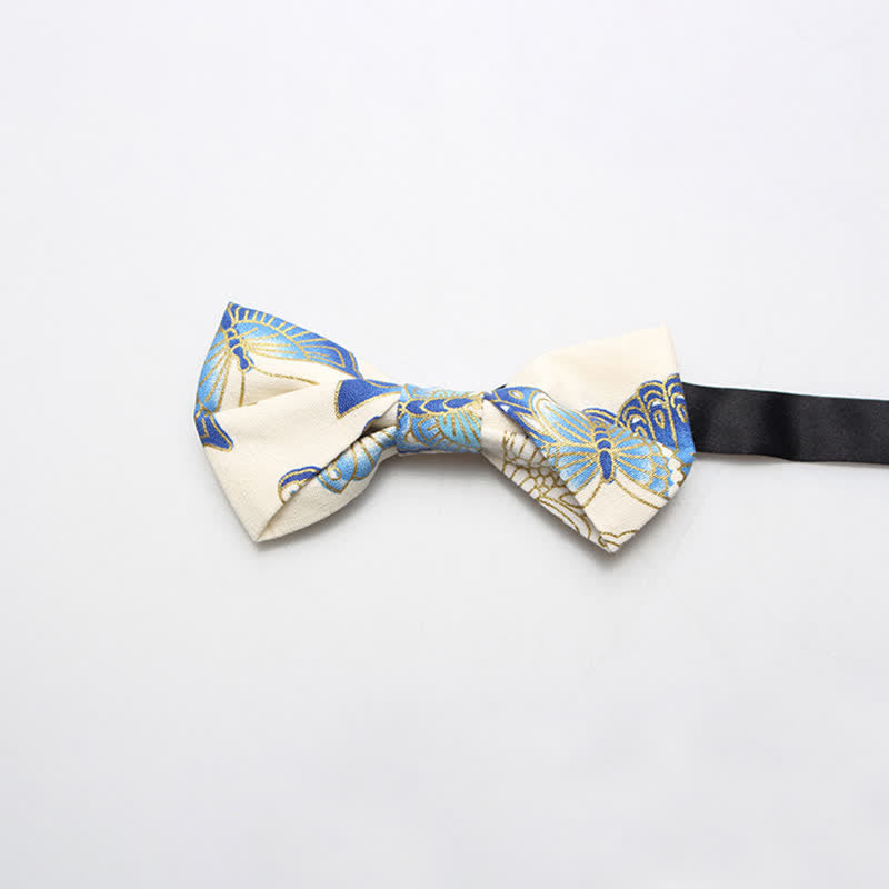 Men's Royal Pattern Wedding Cotton Bow Tie - Style #6 - image 9