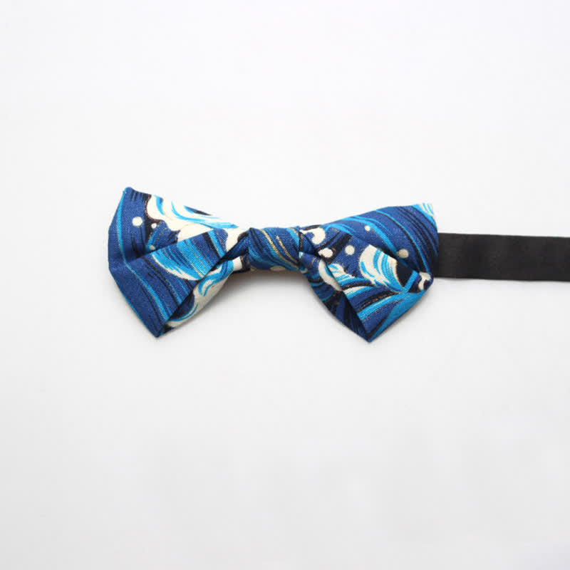 Men's Royal Pattern Wedding Cotton Bow Tie - Style #7 - image 10