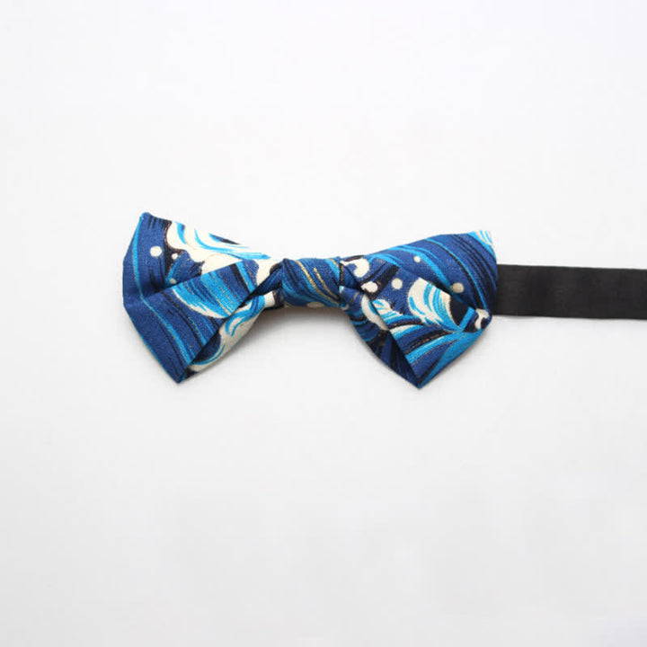 Men's Royal Pattern Wedding Cotton Bow Tie - Style #7 - image 10