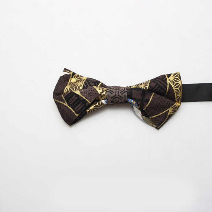 Men's Royal Pattern Wedding Cotton Bow Tie - Style #2 - image 5