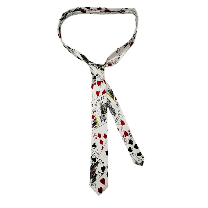 Men's Poker Playing Cards Themed Necktie - image 3