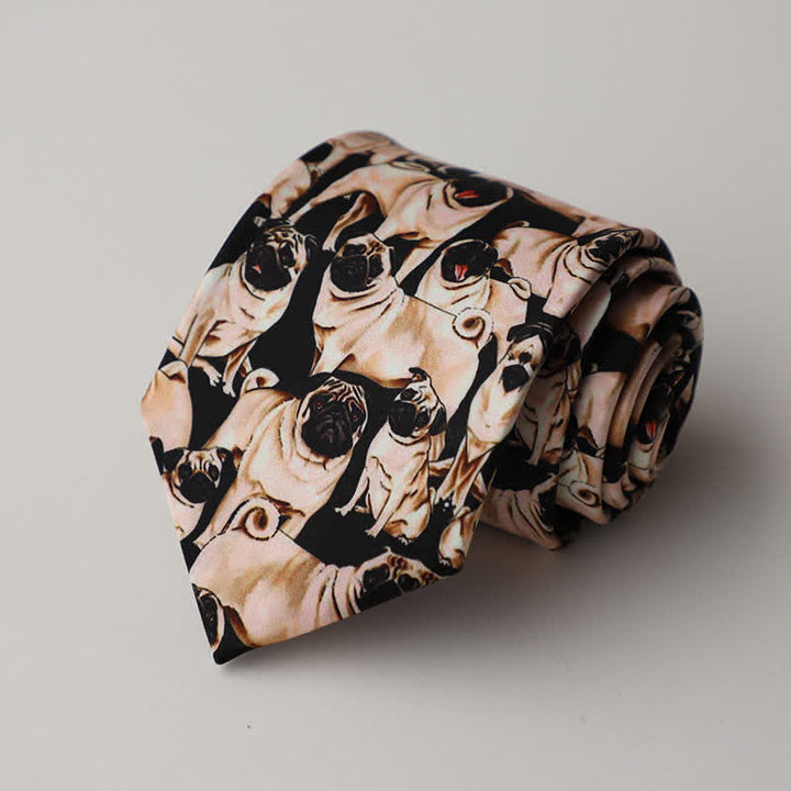 Men's Floral Animal Garden Scene Pattern Necktie - Style #15 - image 19