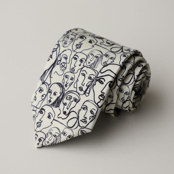 Men's Floral Animal Garden Scene Pattern Necktie - Style #17 - image 21