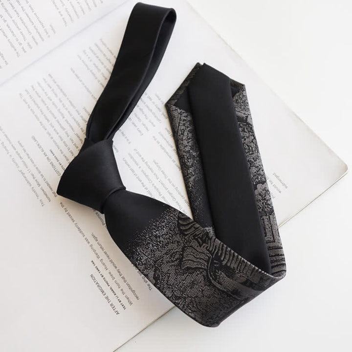 Men's Black Hammurabi's Code Necktie - image 2
