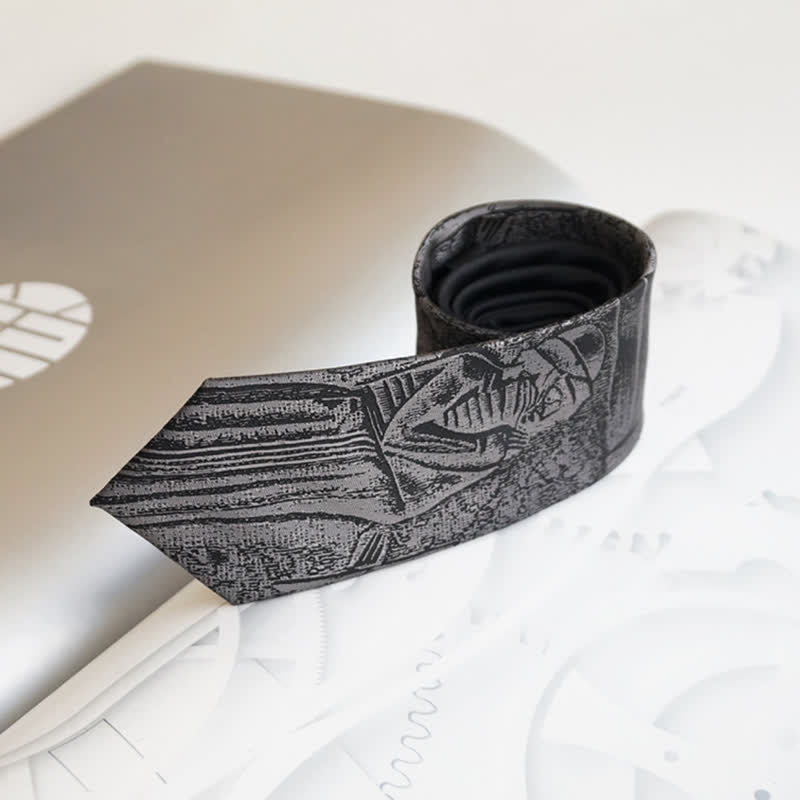 Men's Black Hammurabi's Code Necktie - image 5