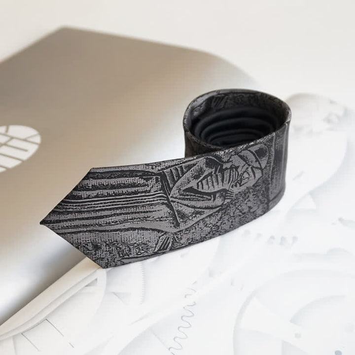 Men's Black Hammurabi's Code Necktie - image 5