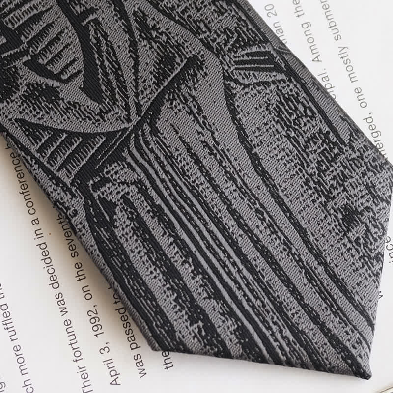 Men's Black Hammurabi's Code Necktie - image 10