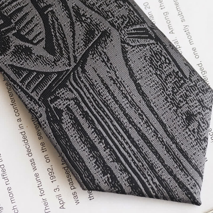 Men's Black Hammurabi's Code Necktie - image 10