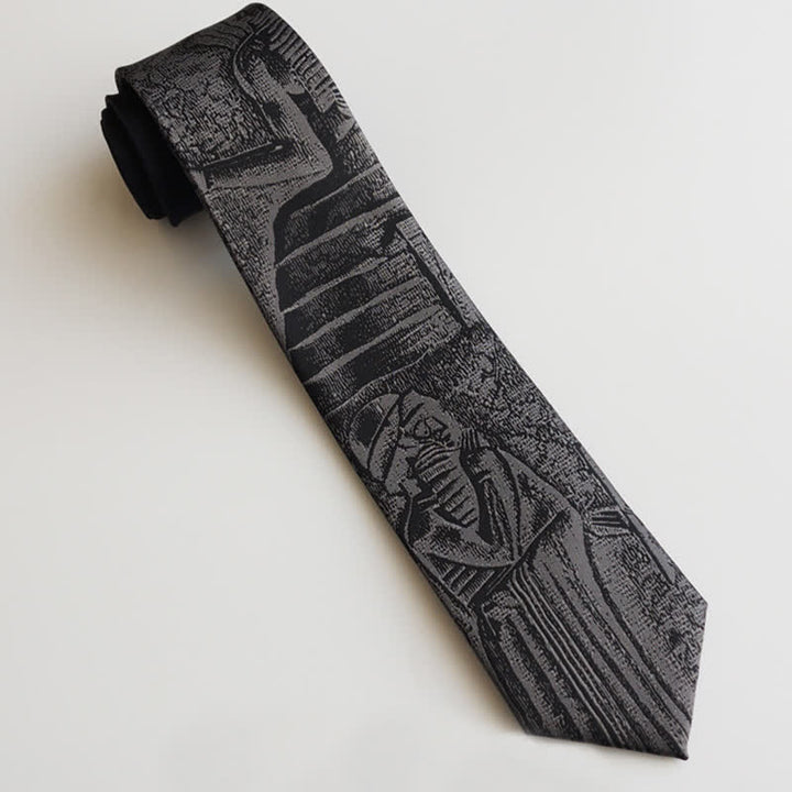 Men's Black Hammurabi's Code Necktie - image 1