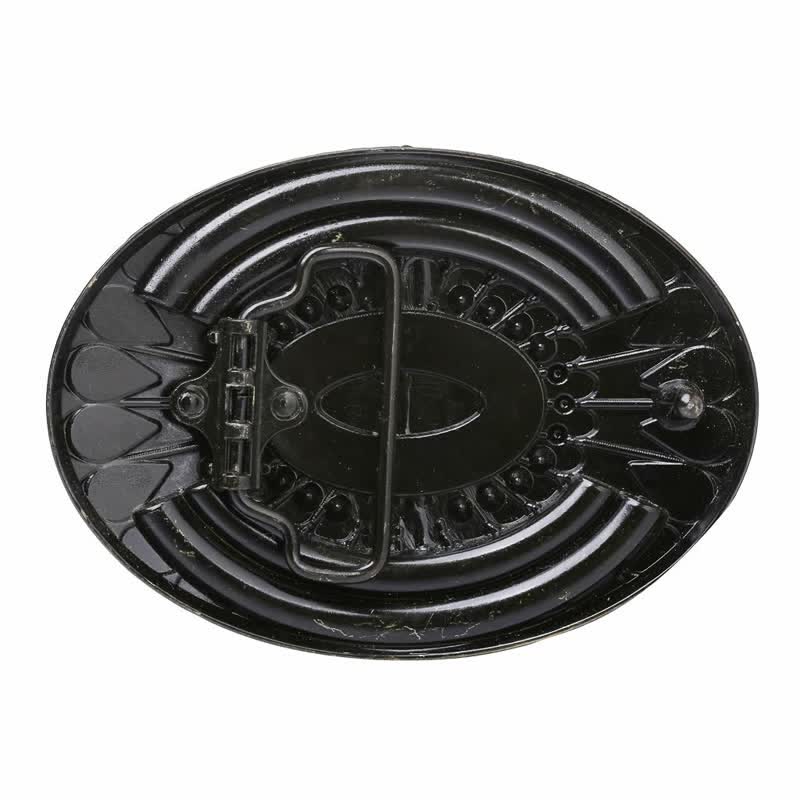 Men's DIY Indian Wood Bead Buckle Leather Belt - image 11