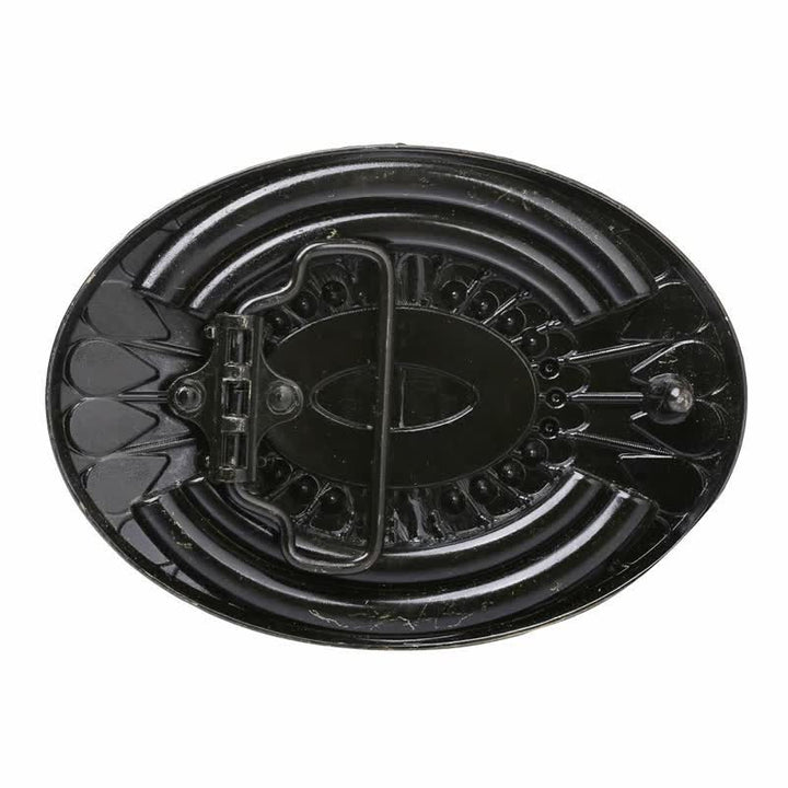 Men's DIY Indian Wood Bead Buckle Leather Belt - image 11
