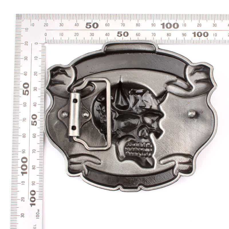 Men's DIY King Of Fools Lucky 13 Buckle Leather Belt - image 12