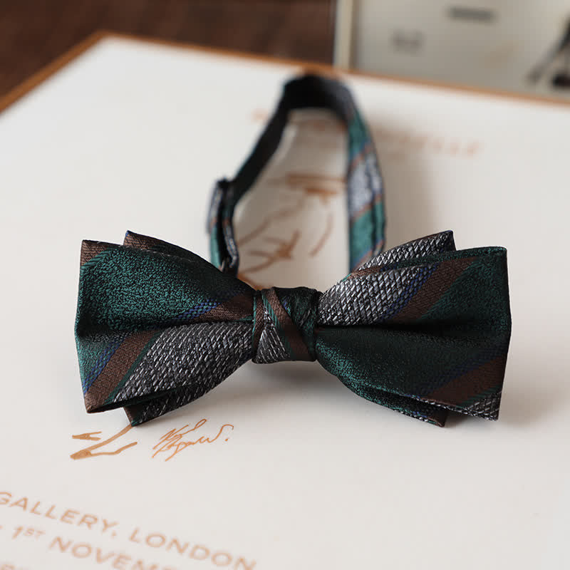 Men's Vintage Floral Pattern Wedding Suit Bow Tie - Style #6 - image 8