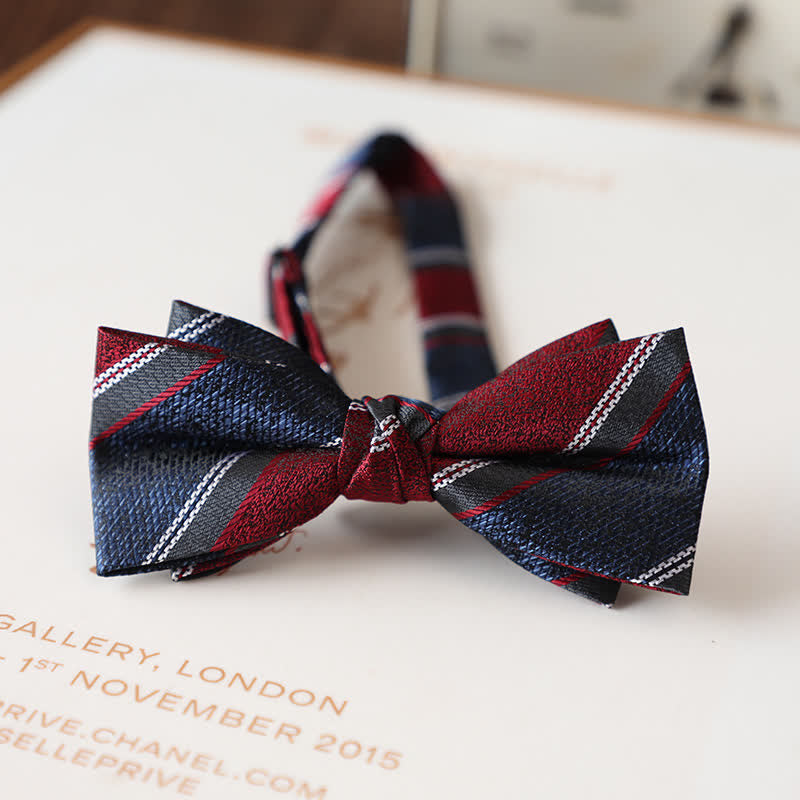 Men's Vintage Floral Pattern Wedding Suit Bow Tie - Style #7 - image 9